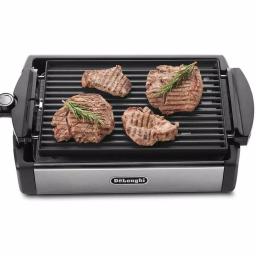 DeLonghi BGR50 2-in-1 Reversible Indoor Countertop Grill and Griddle, 140 sq. in., Stainless Steel thumbnail 2