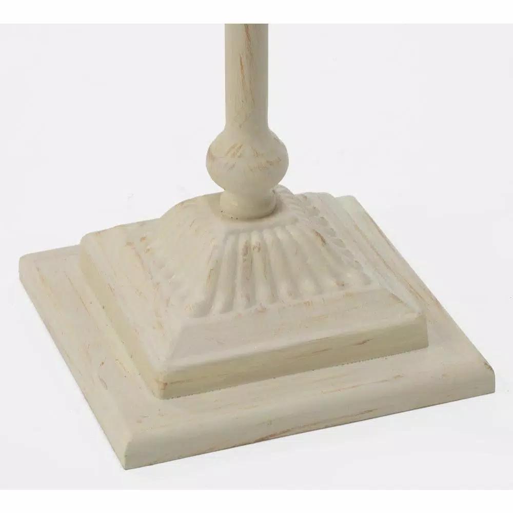 Tripar International, Inc Cream Antiqued Metal Wreath and Stocking Holder - Adjustable Stand