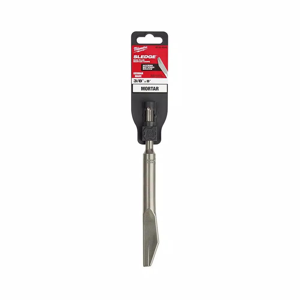 Milwaukee SDS-Plus SLEDGE 3/8 in. x 8 in. Steel Mortar Knife Chisel Bit