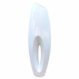 Uniquewise Modern White Magnesium Oxide Large Decorative Floor Vase - 40.5 in. thumbnail 1