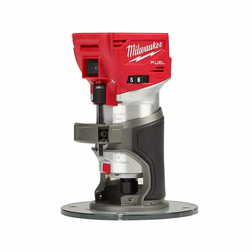 Milwaukee M18 FUEL 18V Brushless Cordless Compact Router with Offset Base