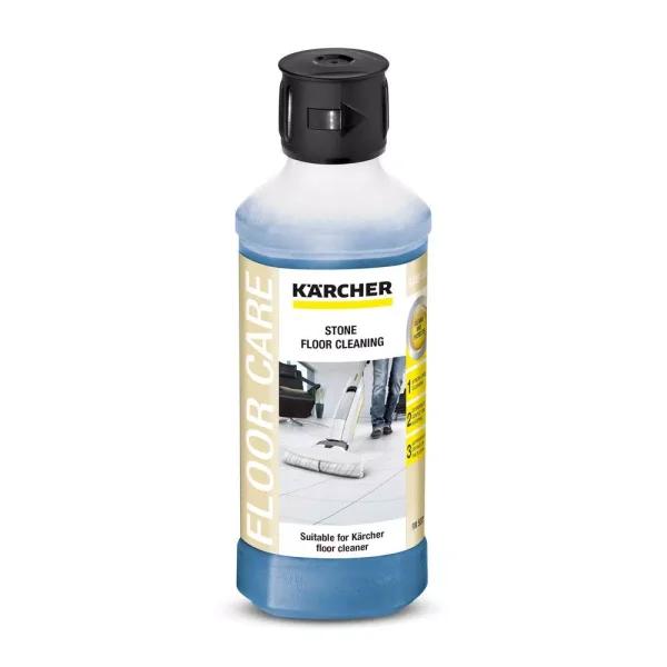 Karcher Stone Floor Cleaner - Concentrated Lemon Scented Liquid for Tile, Stone, Vinyl & Linoleum