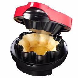TACO TUESDAY Tortilla Bowl Maker, 100 sq. in. Non-Stick Specialty Grill, Red thumbnail 1