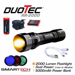 Smartech Products Duotec RR-2000 2000 Lumen LED Flashlight and 5000 mAh Power Bank Multi-Tool thumbnail 3