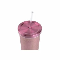 Manna Glitter 24 oz. Stainless Steel Vacuum Insulated Chilly Tumbler - Blush Pink thumbnail 2
