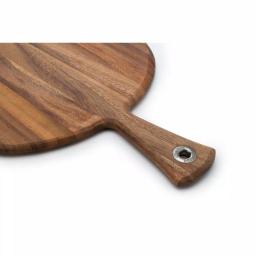 Ironwood Handcrafted Acacia Wood Round Cheese Board and Serving Paddle, 16-inch thumbnail 7