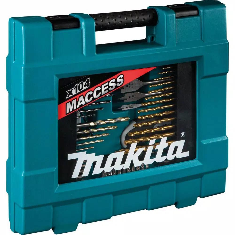 Makita 104-Piece Metric Bit and Hand Tool Set with HSS-TIN Drill Bits