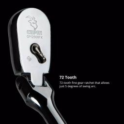 Capri Tools 1/2 in. Drive 72-Tooth Flex-Head Low Profile Ratchet thumbnail 4
