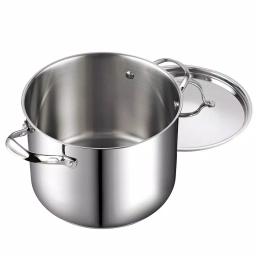 Cooks Standard 8 Qt. Stainless Steel Stock Pot with Lid thumbnail 2