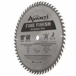 Avanti 10 in. 60-Teeth Fine Finish Carbide Saw Blade thumbnail 2