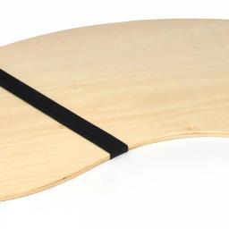 Trademark Innovations 32 in. Portable Curved Wood Lap Desk with Storage Straps thumbnail 2