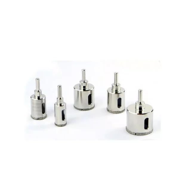 XtremepowerUS 5-Piece Diamond Dust Hole Saw Set for Glass, Tile, and Marble