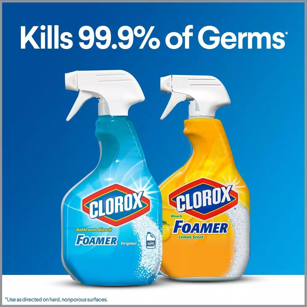 Clorox Bleach Foamer Bathroom Spray Cleaner, Original, 30 oz. (2-Pack)