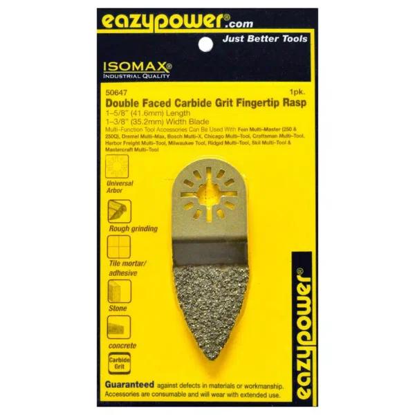 Eazypower 1-3/8 in. Oscillating Double Faced Carbide Grit Fingertip Rasp