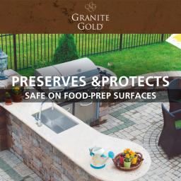 Granite Gold Outdoor Stone Cleaner, 24 oz. Professional Strength Natural Stone Spray thumbnail 4