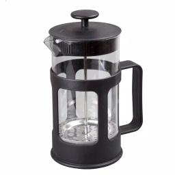 Creative Home 1000ml Glass French Press Coffee Maker and Tea Steeper, 4-Cup Stainless Steel Filter, Black thumbnail 1