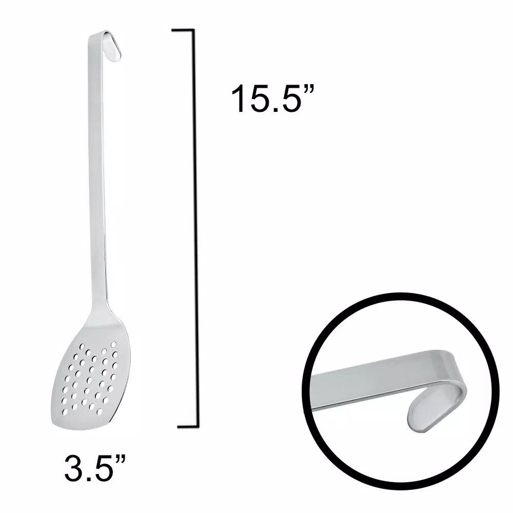 1829 Carl Schmidt Sohn PRO-X 15.5 in. Stainless Steel Slotted Spatula, 18/10 Professional Grade Turner