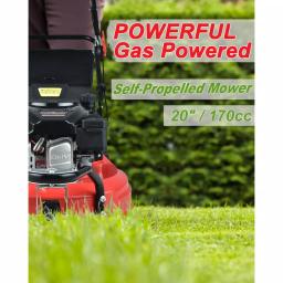 PowerSmart Power Smart PSM2020 20 in. 170 cc Gas Self-Propelled 3-in-1 Walk Behind Lawn Mower thumbnail 5