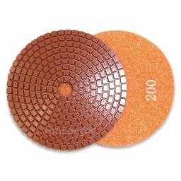 Toolocity JHX 4 in. Metal Bond Diamond Polishing Pad Set with Semi-Rigid Back Holder for Granite and Concrete thumbnail 6