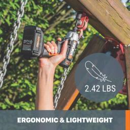Worx Power Share 20V Cordless 1/4 in. Hex Impact Driver with Variable Speed and LED Light thumbnail 4