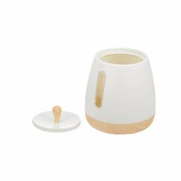 Jiallo European Collection 3-Piece Plastic Canister Set, White thumbnail 2