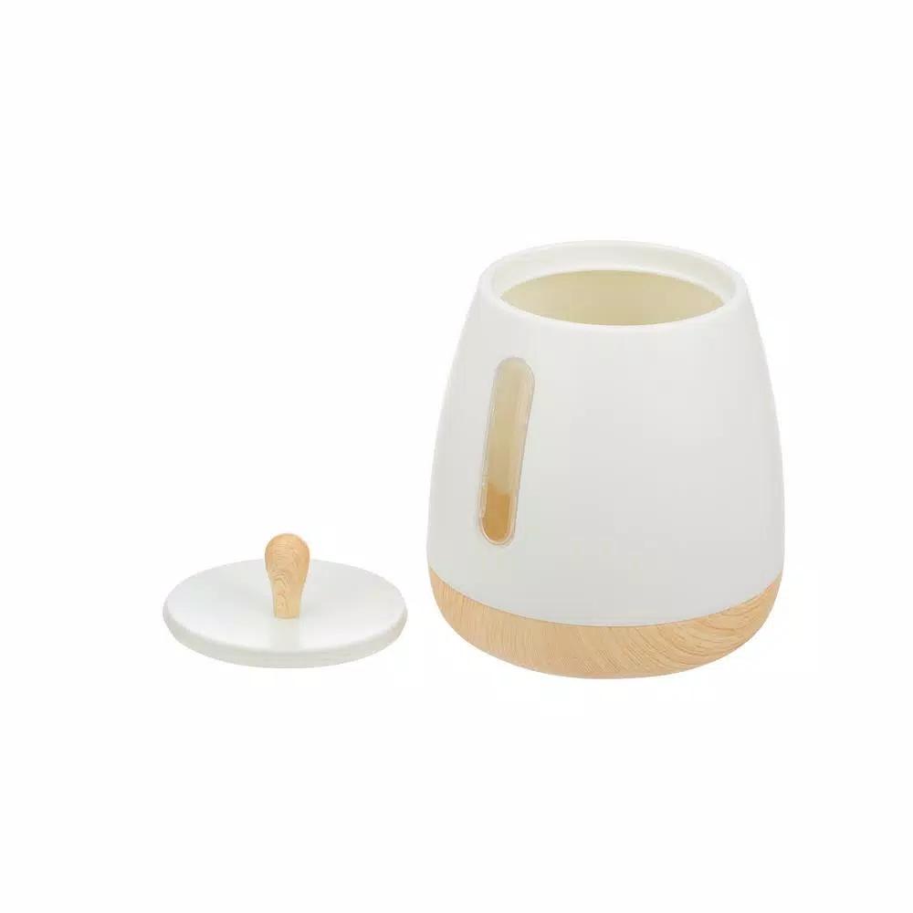 Jiallo European Collection 3-Piece Plastic Canister Set, White