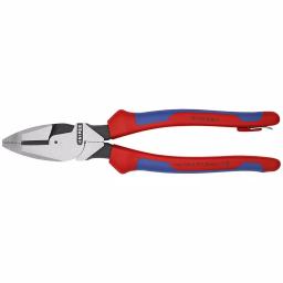 KNIPEX 9.5 in. High Leverage Lineman's Pliers with Dual-Component Comfort Grips and Tether Attachment thumbnail 2