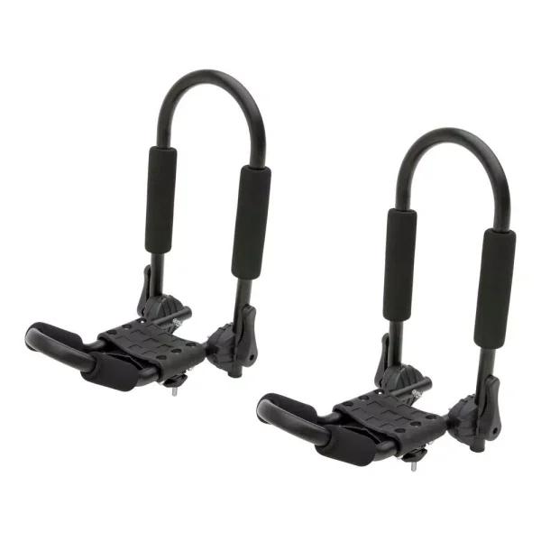 CURT Aluminum Kayak Roof Rack Carrier, 75 lb Capacity, Universal Fit