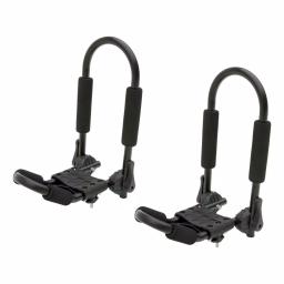 CURT Aluminum Kayak Roof Rack Carrier, 75 lb Capacity, Universal Fit thumbnail 1