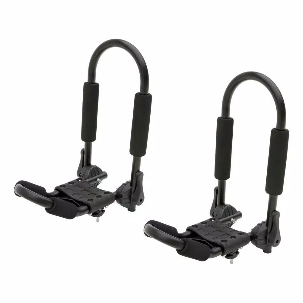 CURT Aluminum Kayak Roof Rack Carrier, 75 lb Capacity, Universal Fit