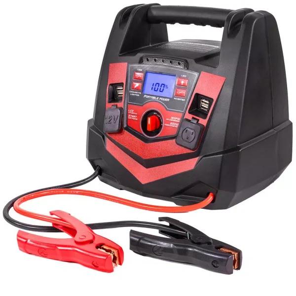 XtremepowerUS 6-in-1 Portable Jump Starter with 1250 Peak Amp & Digital Air Compressor