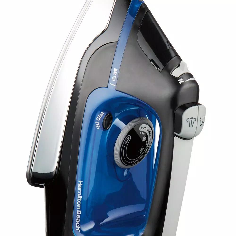 Hamilton Beach Retractable Cord Steam Iron with Stainless Steel Soleplate