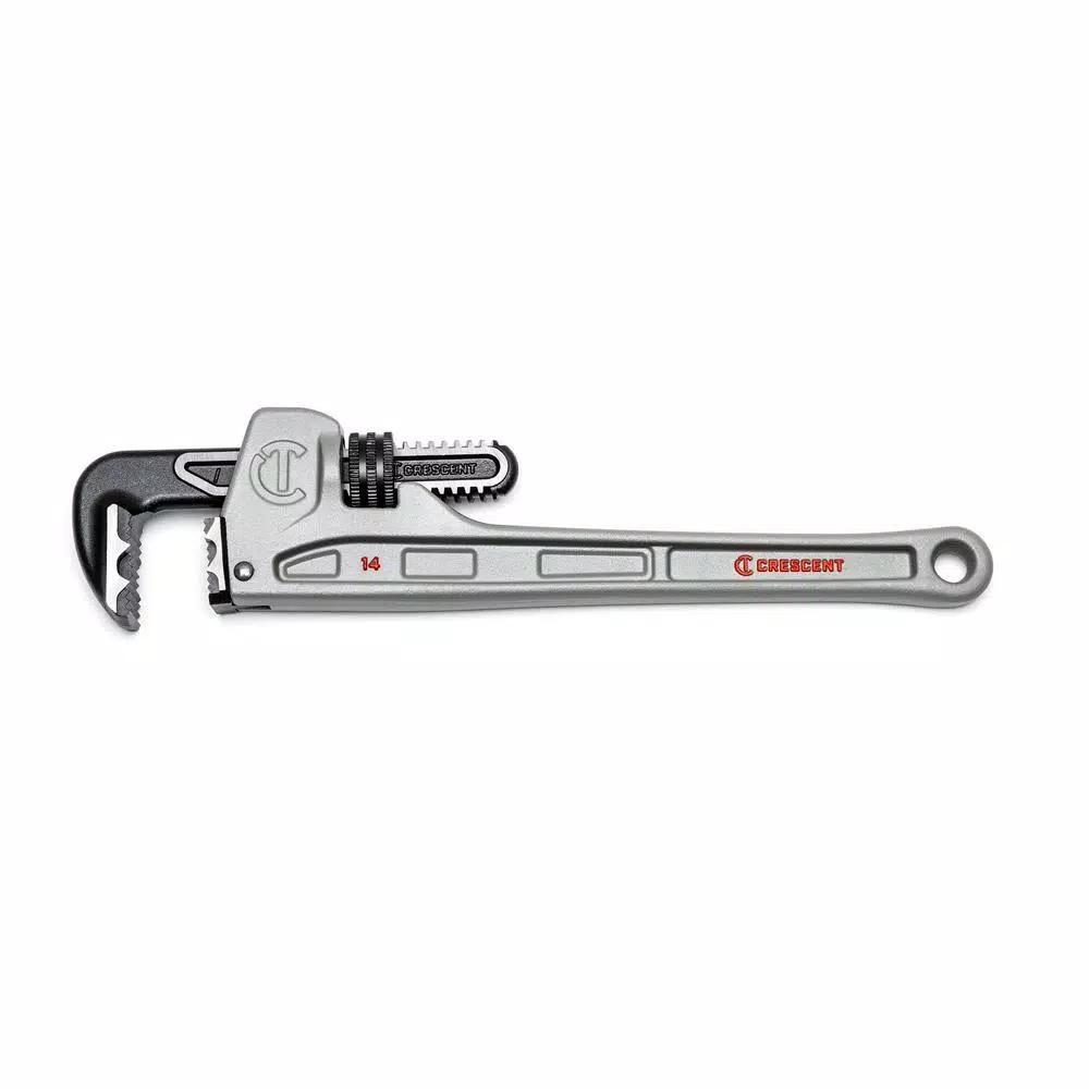 Crescent 14 in. Aluminum Pipe Wrench with K-9 Jaw Teeth