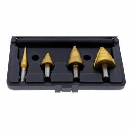 IDEAL 4-Piece Electrician's Step Bit Kit, 1/8 in. to 1-3/8 in., Titanium Nitride Coated thumbnail 1