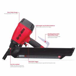 Grip-Rite GRTFC83 3-1/4 in. 30-Degree Paper Tape Framing Nailer thumbnail 3