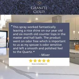 Granite Gold Quartz Brite Quartz Surface Cleaner and Polish, 24 oz thumbnail 6