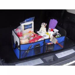 GigaTent 2-Compartment Collapsible Portable Trunk Organizer and Soft-Side Cooler, Blue thumbnail 5