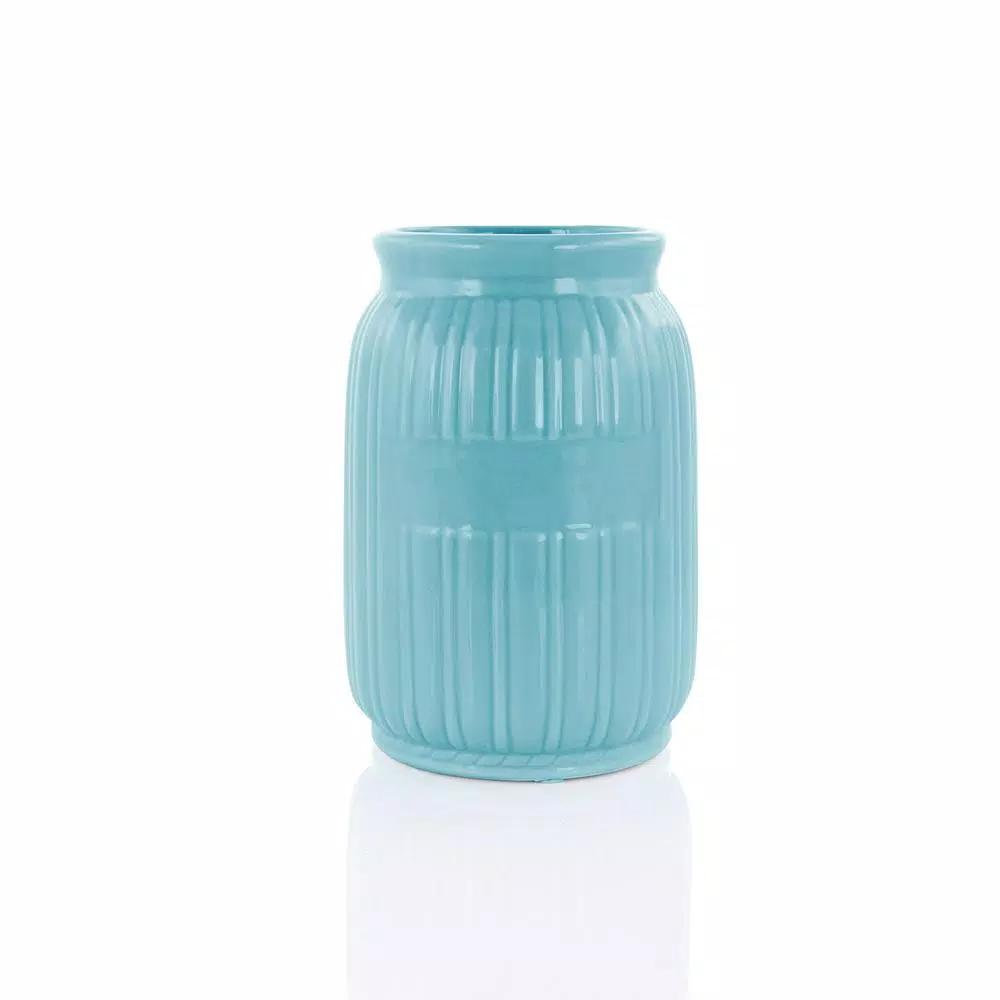 MegaChef 9-Piece Light Teal Silicone and Wood Kitchen Utensil Set