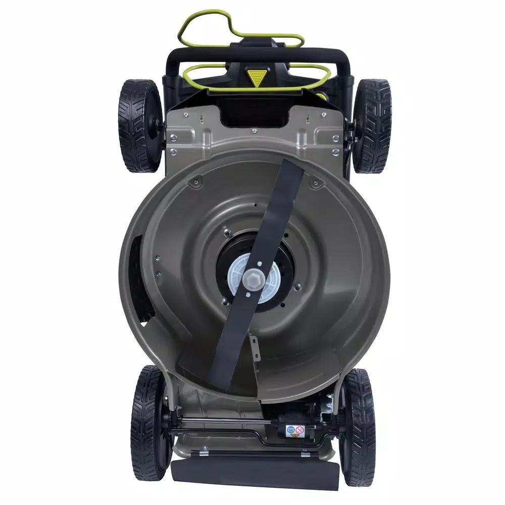 Sun Joe iON100V-21LM 21 in. 100V Cordless Self-Propelled Walk-Behind Lawn Mower Kit with 5.0 Ah Battery and Charger