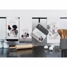 Kay Dee Farmers Market Cotton Multi Kitchen Textiles Set - 4 Piece Rooster Farmhouse Collection thumbnail 7