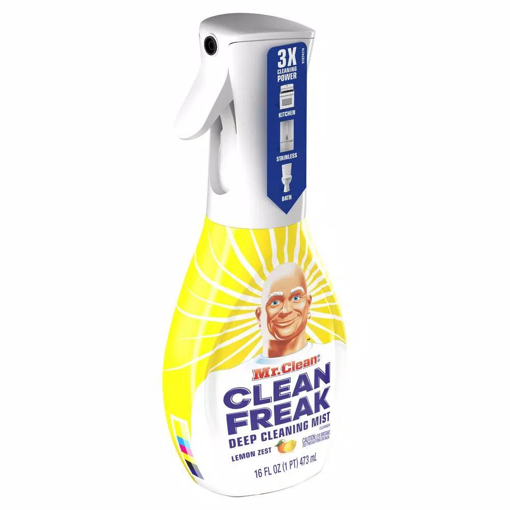 Mr. Clean Clean Freak Multi-Surface Deep Cleaning Mist Spray, Lemon Zest, 16 oz