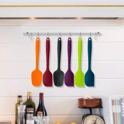 Ovente Premium Silicone Spatula Set, 6-Piece Heat-Resistant Non-Stick Spatulas with Stainless Steel Core thumbnail 6