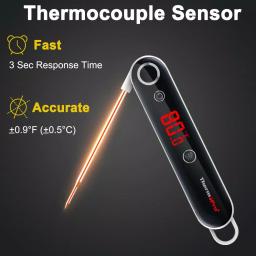 ThermoPro TP-18S Digital Instant Read Meat Thermometer, Fast 2-3s Response, 14°F-572°F thumbnail 8