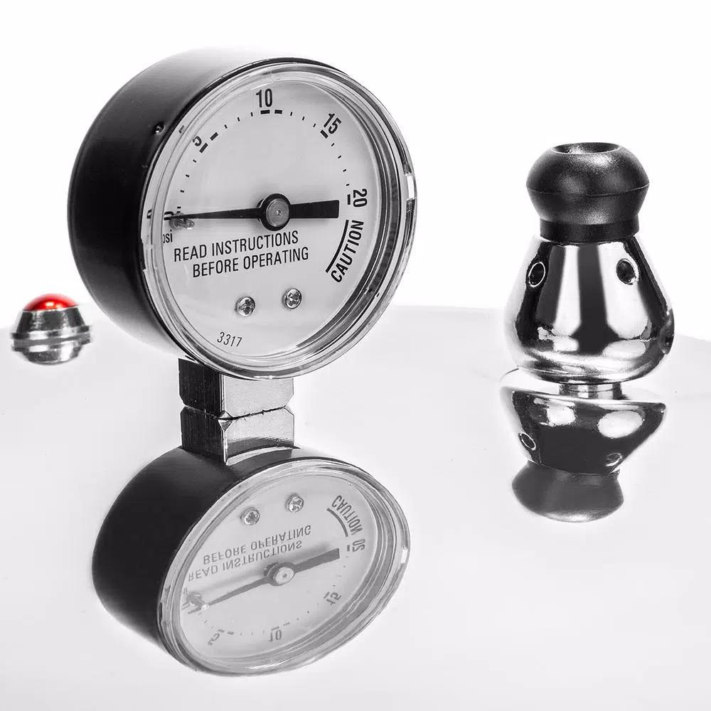 Barton 22 Qt. Aluminum Pressure Canner and Cooker with Built-in Dial Gauge, Compatible with Gas, Electric, and Induction