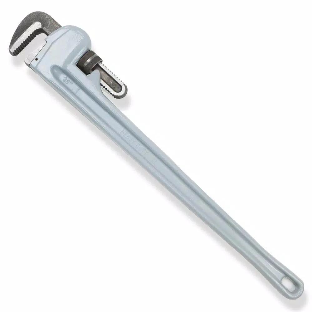 Stark 36 in. Aluminum Straight Pipe Wrench, Heavy Duty Adjustable Plumber's Wrench