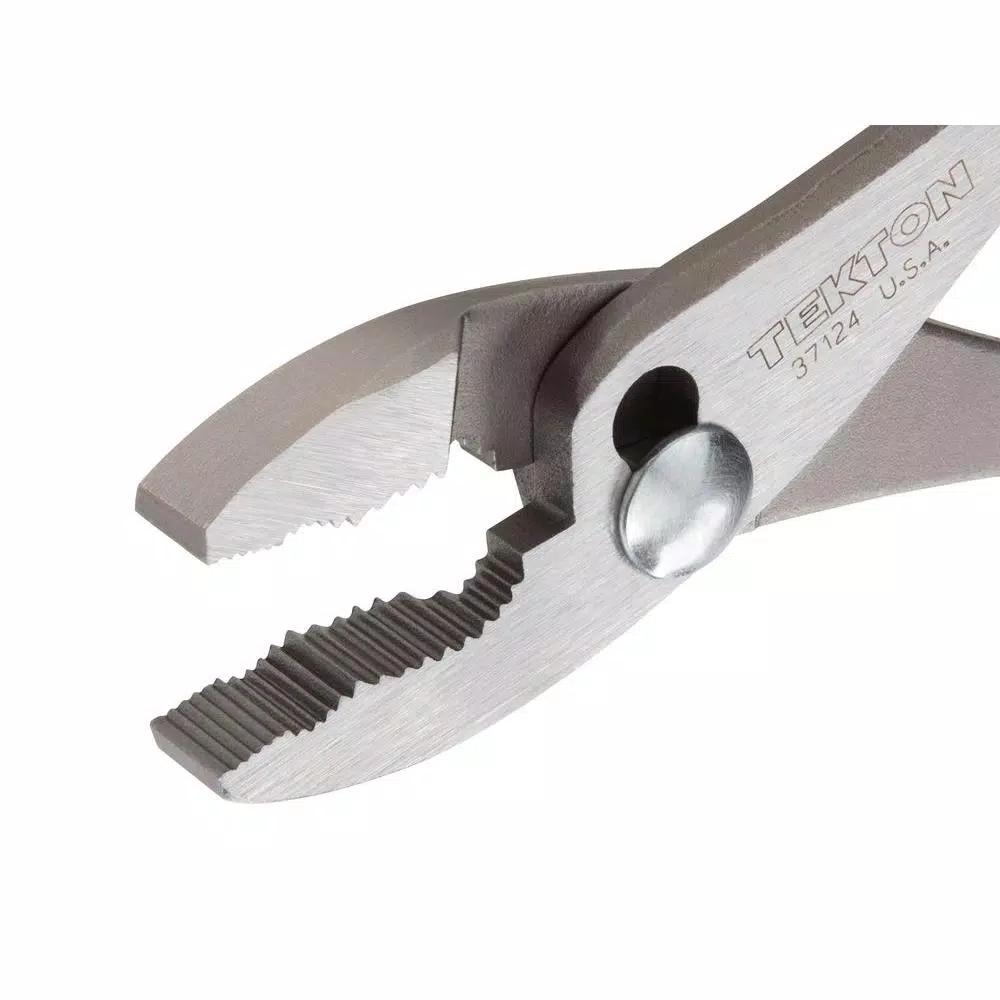 TEKTON 10 in. Slip Joint Pliers with Shear-Type Wire Cutter