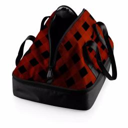 Oniva Potluck Insulated Casserole Tote - Red and Black Buffalo Plaid thumbnail 2