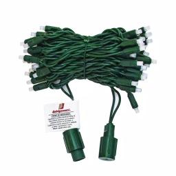 HOLIDYNAMICS HOLIDAY LIGHTING SOLUTIONS 50-Light RGB LED String Lights, 5 mm Frosted Bulbs, 4 in. Spacing, Green Cord thumbnail 1