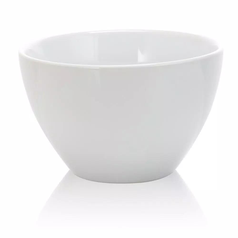 GIBSON elite Splendid Grace White Ceramic Divided Serving Set with Metal Rack (5-Piece)