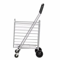 Polder Superlight Shopping Cart, Lightweight Aluminum Grocery & Utility Cart with 360° Swivel Wheels thumbnail 5